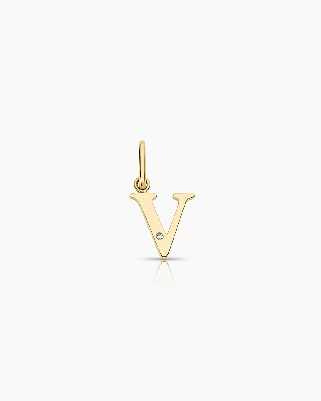 Diamond Vintage Alphabet Charm