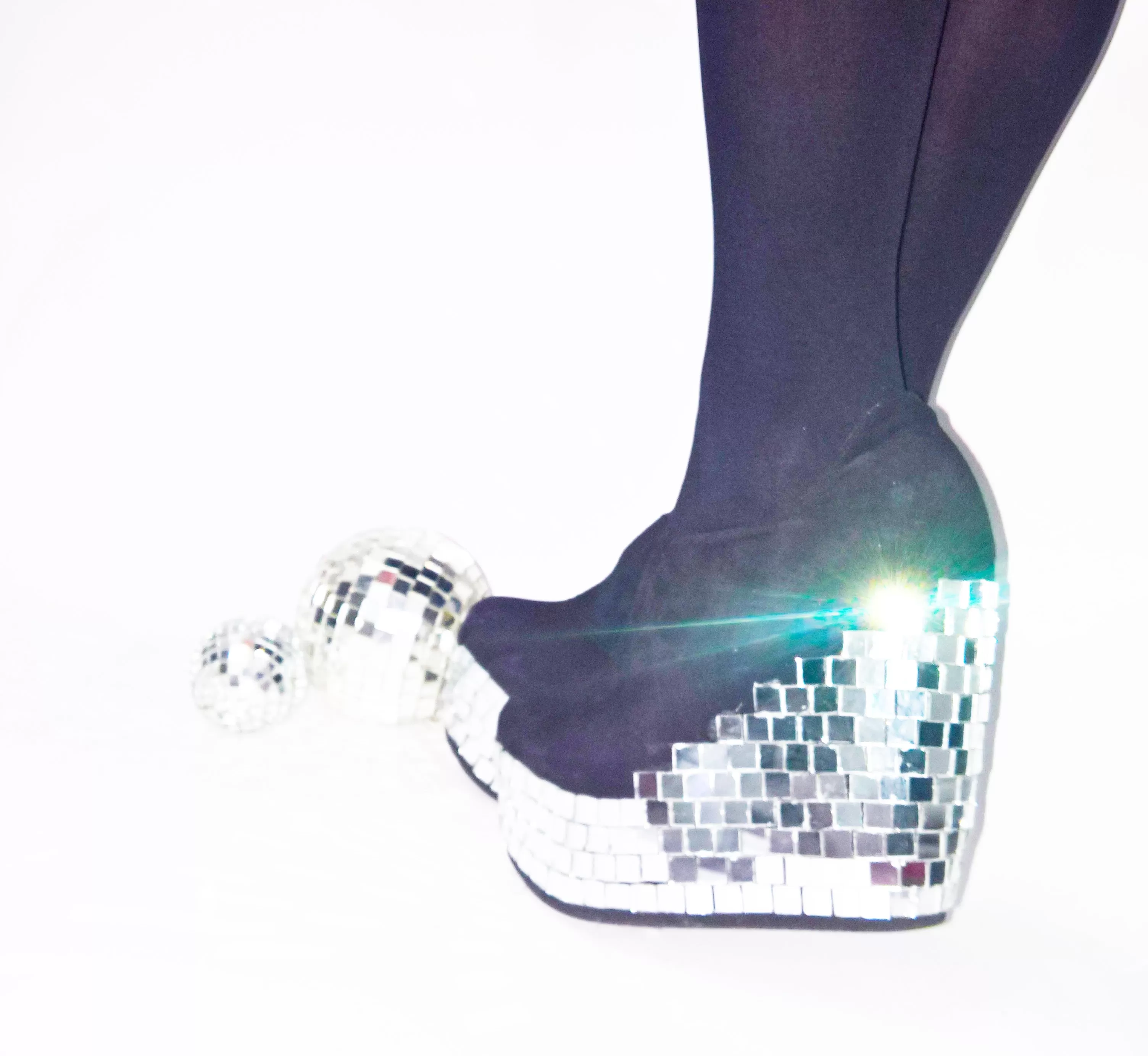 Disco MIRROR BALL Platform Shoes