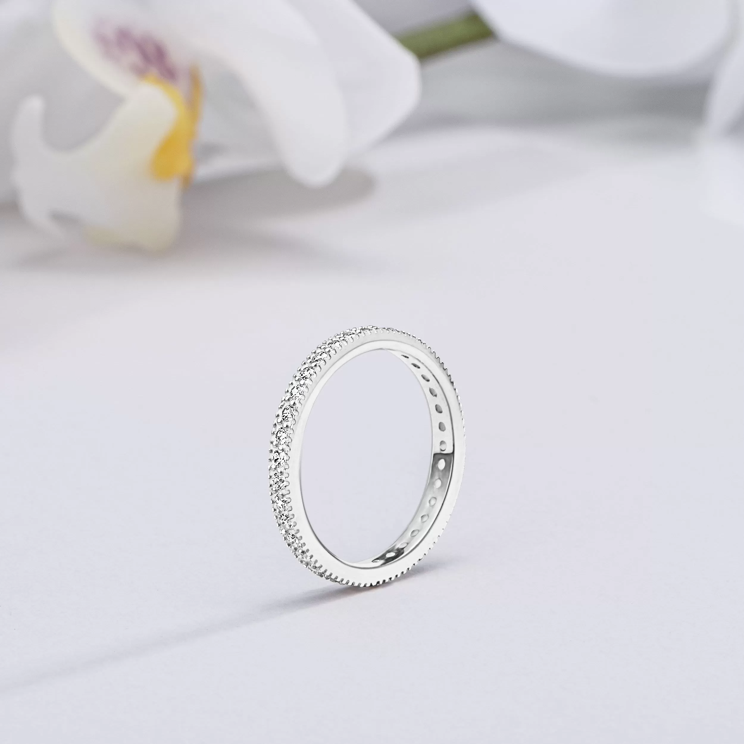 Eternity Stackable Rings Sterling Silver