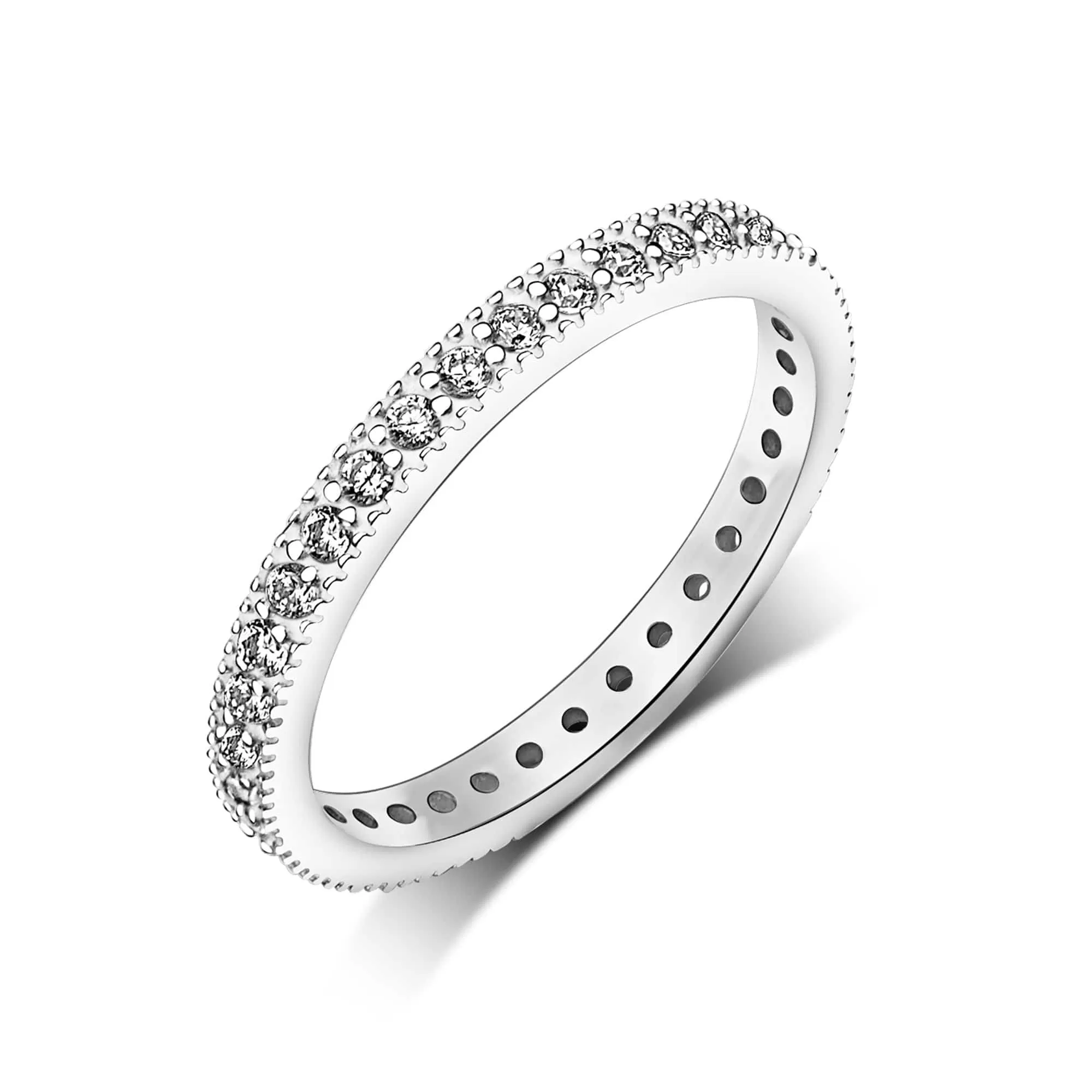 Eternity Stackable Rings Sterling Silver