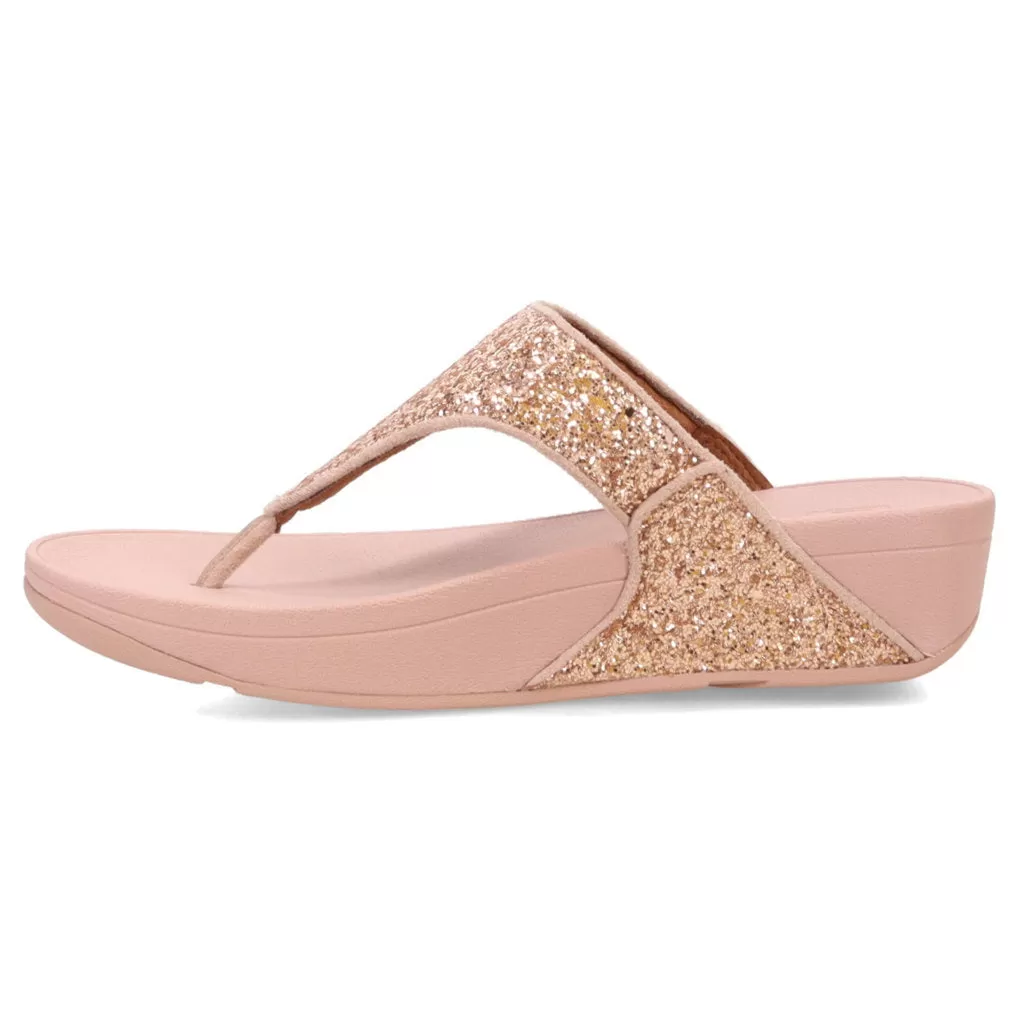 Fitflop Lulu Glitter Synthetic Women's Toe Post Sandals