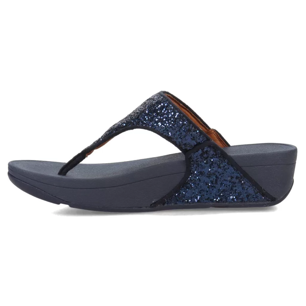 Fitflop Lulu Glitter Synthetic Women's Toe Post Sandals