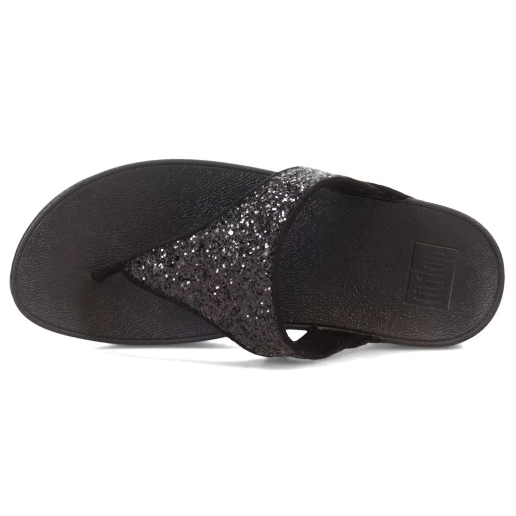 Fitflop Lulu Glitter Synthetic Women's Toe Post Sandals