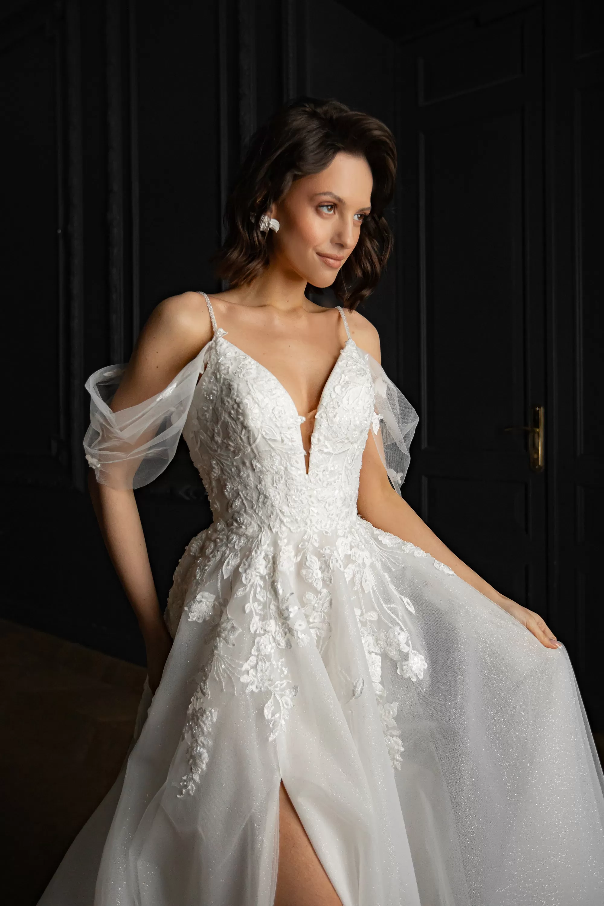 Floral Lace Wedding Dress Altsoba