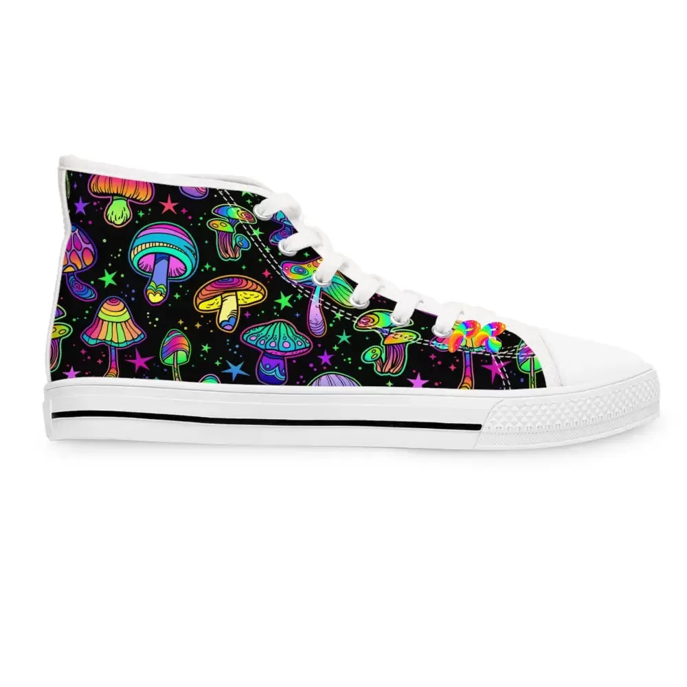 Fungi Dreamscape Rave Canvas High-Tops