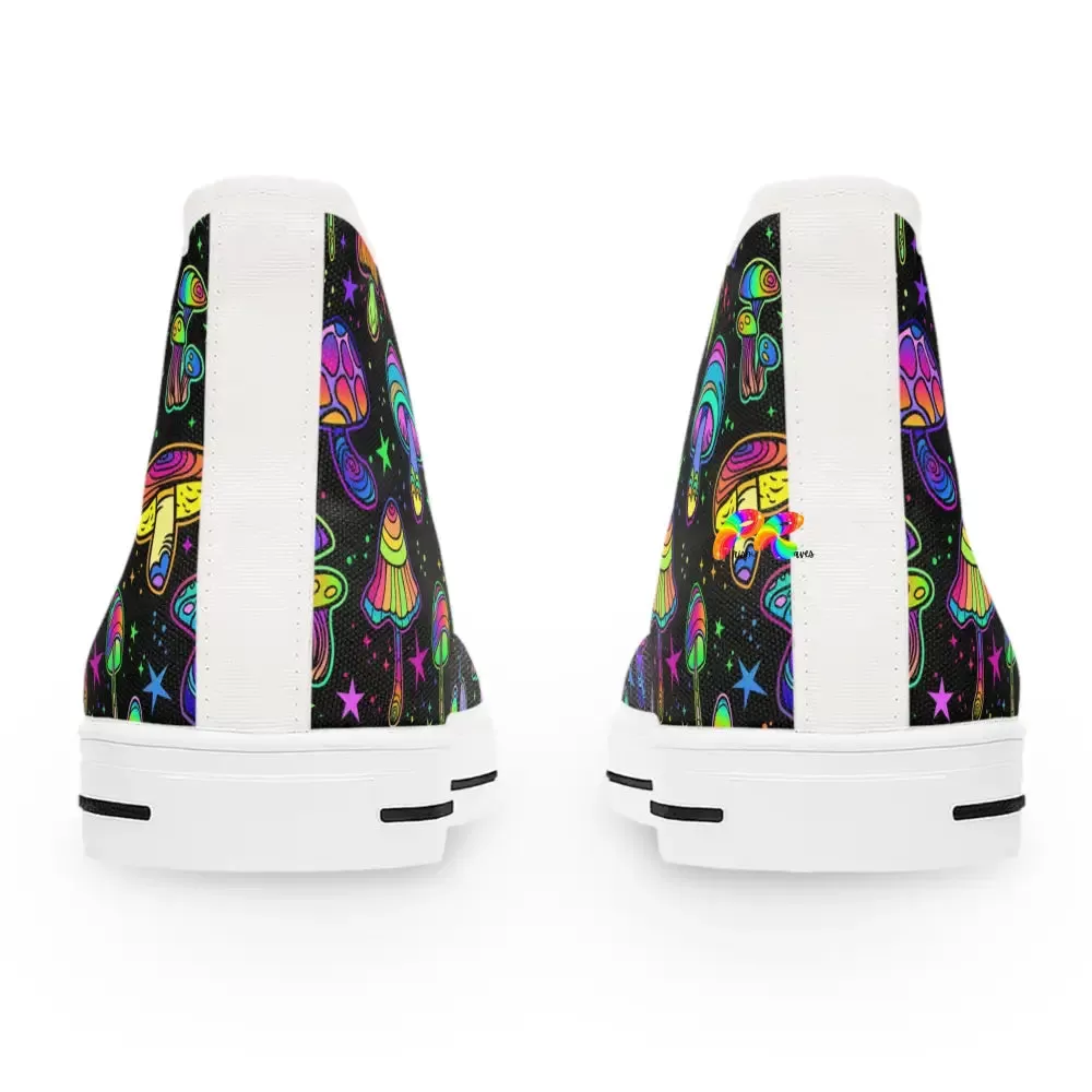 Fungi Dreamscape Rave Canvas High-Tops