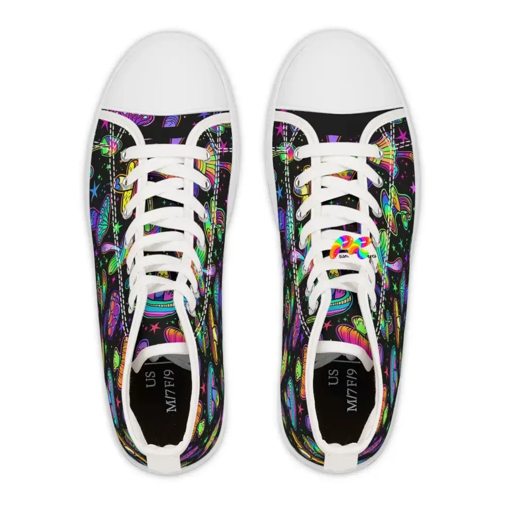 Fungi Dreamscape Rave Canvas High-Tops