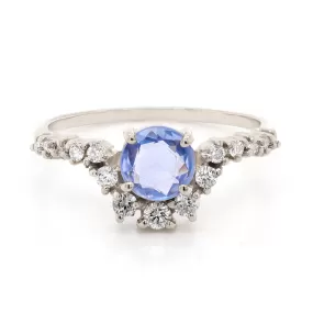 Genevieve | blue sapphire & diamonds