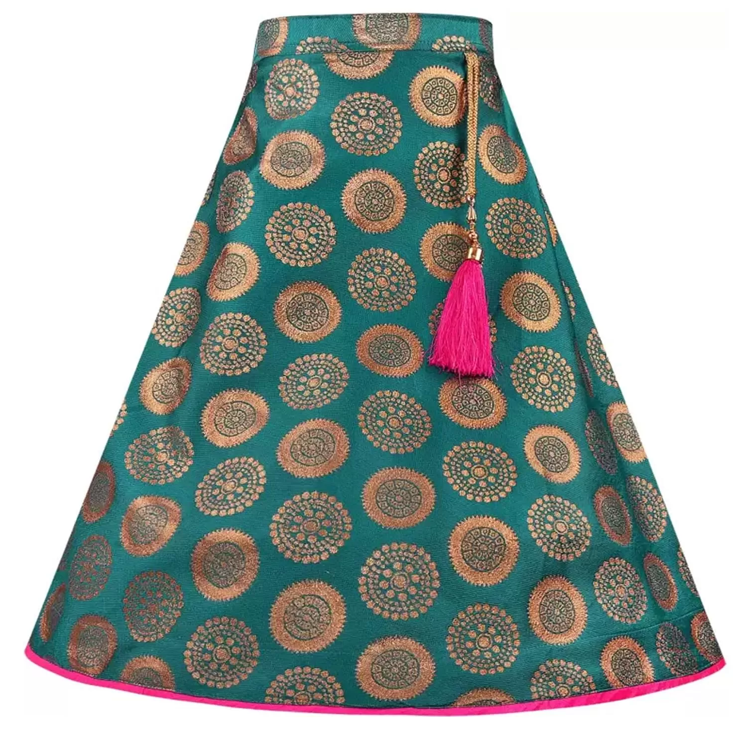 Girls Embroidered Bead Work Lehenga Choli With Dupatta