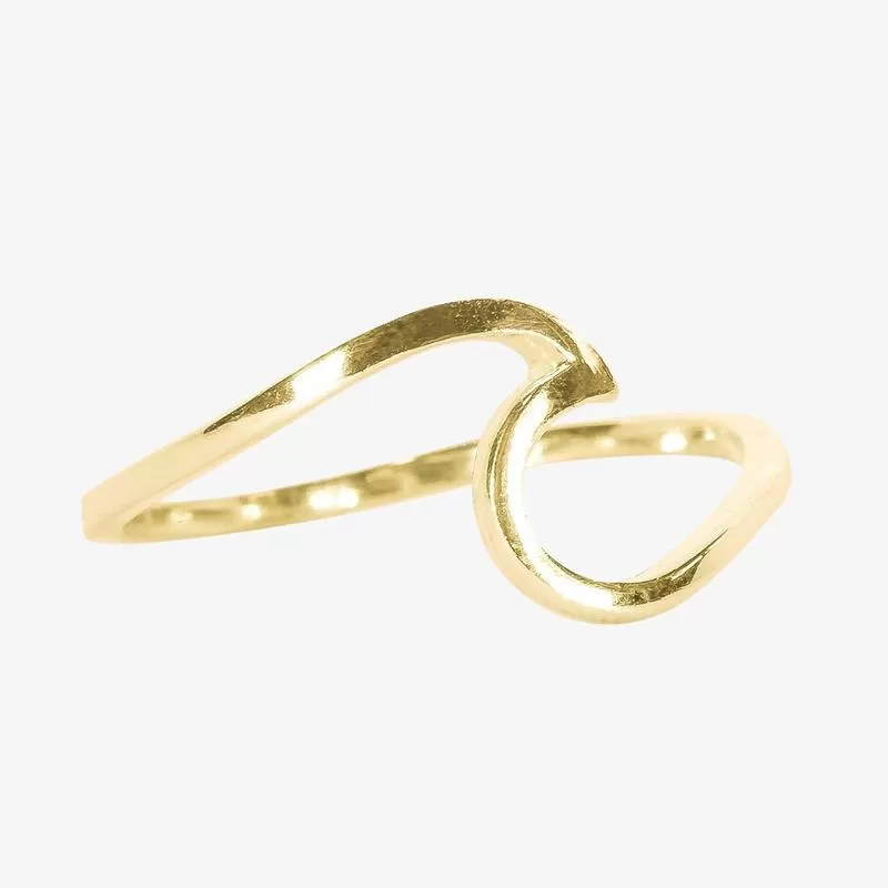 Gold Wave Ring Pura Vida