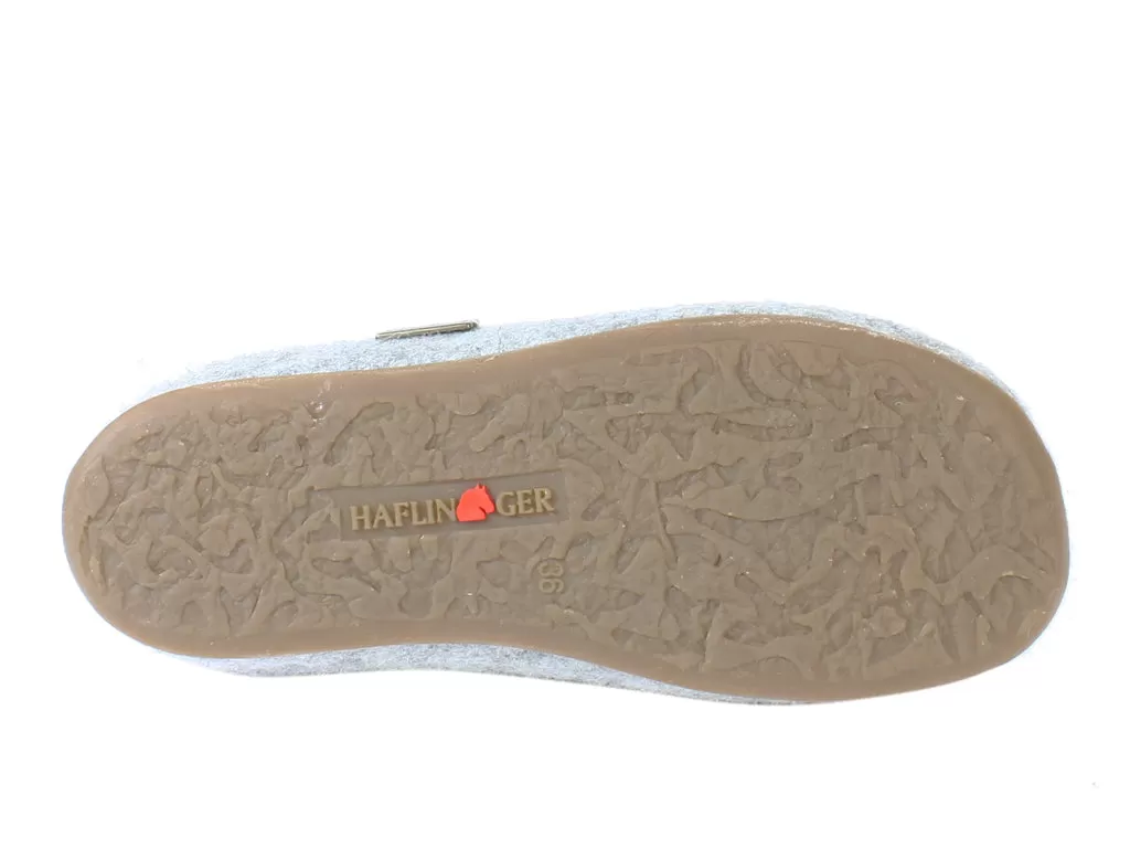 Haflinger Slippers Everest Bees Light Grey