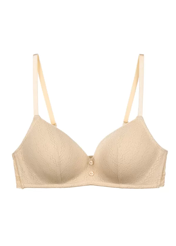 HAILEY Plus Triangle Molded Cotton Wire-Free Bra