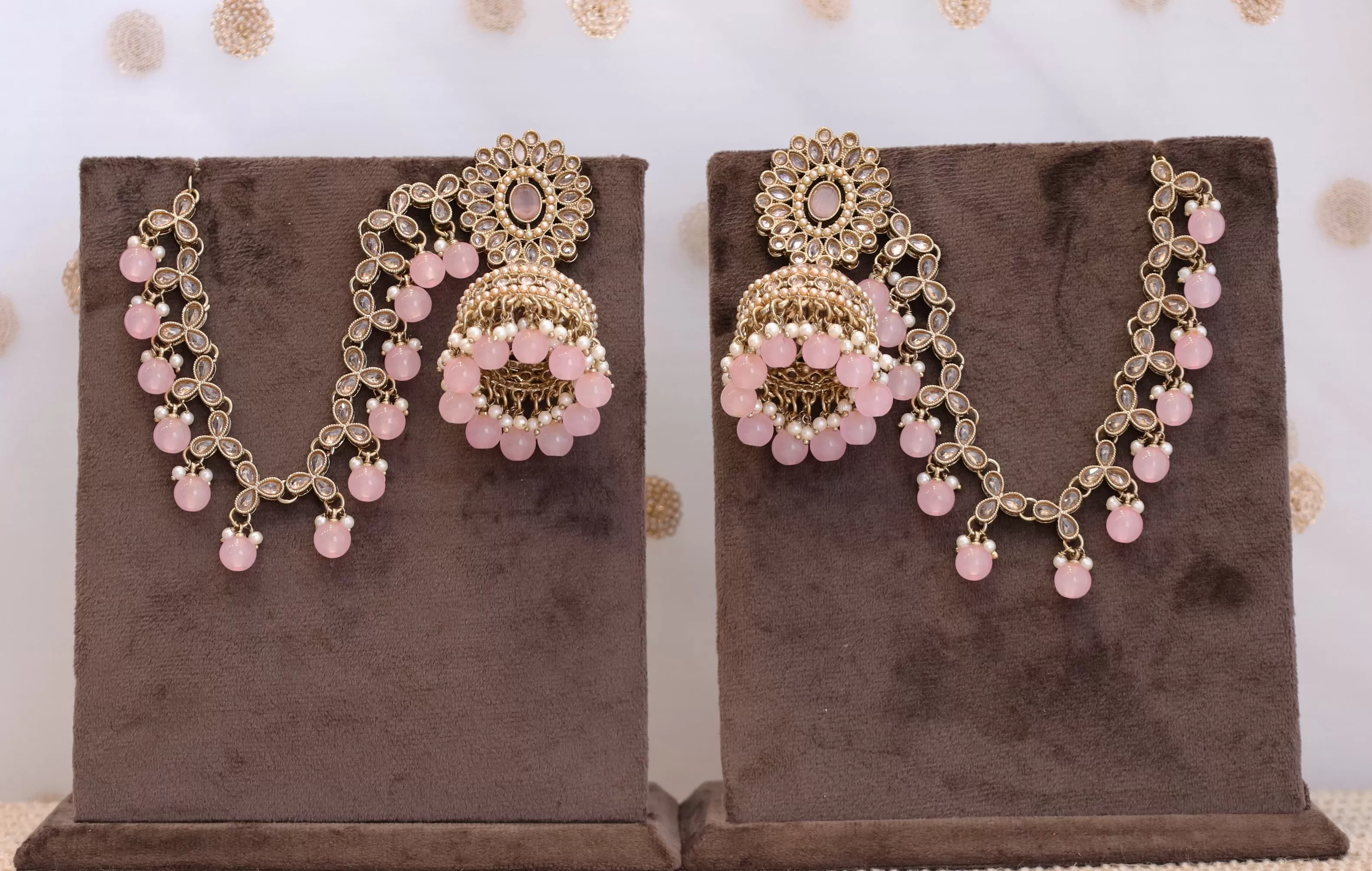 Harleen Polki Earrings With Sahara