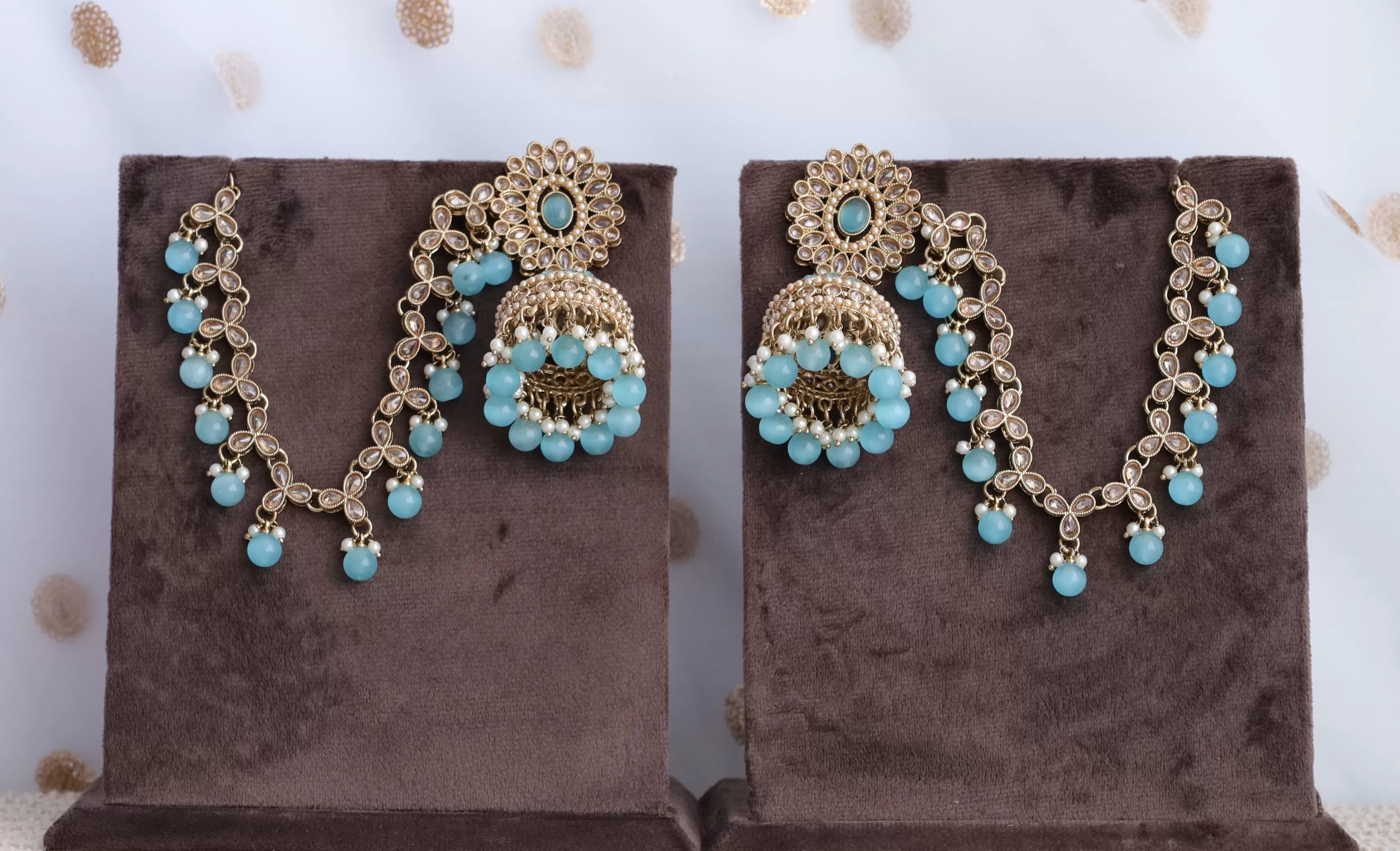 Harleen Polki Earrings With Sahara