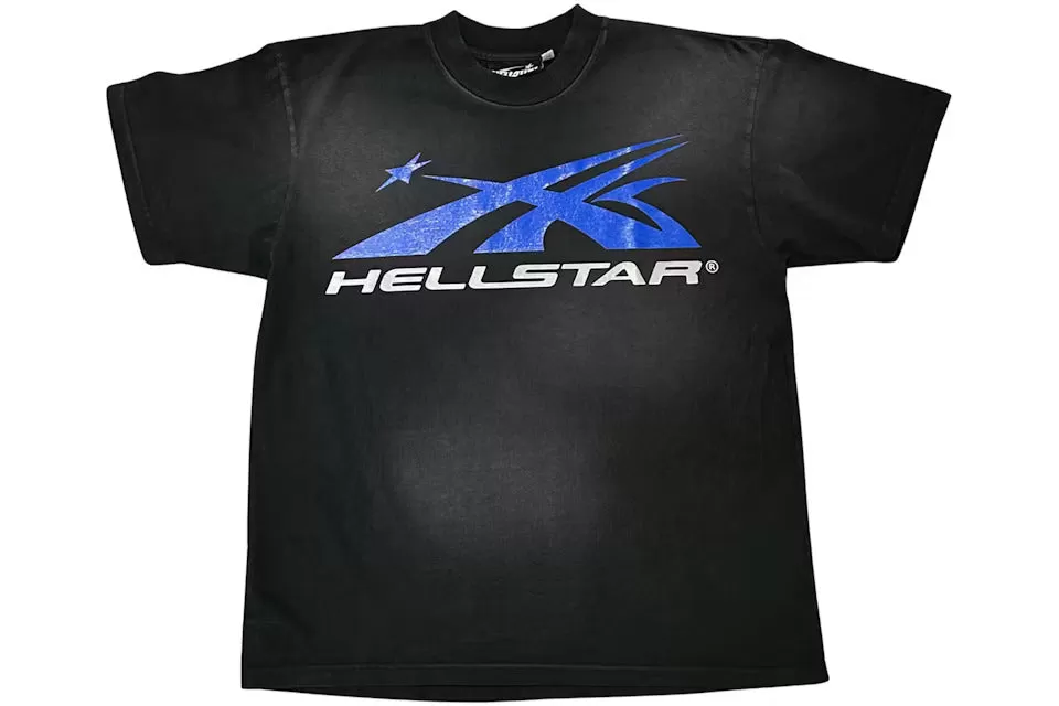 Hellstar Gel Sport Logo (Black/Blue) T-shirt Black/Blue