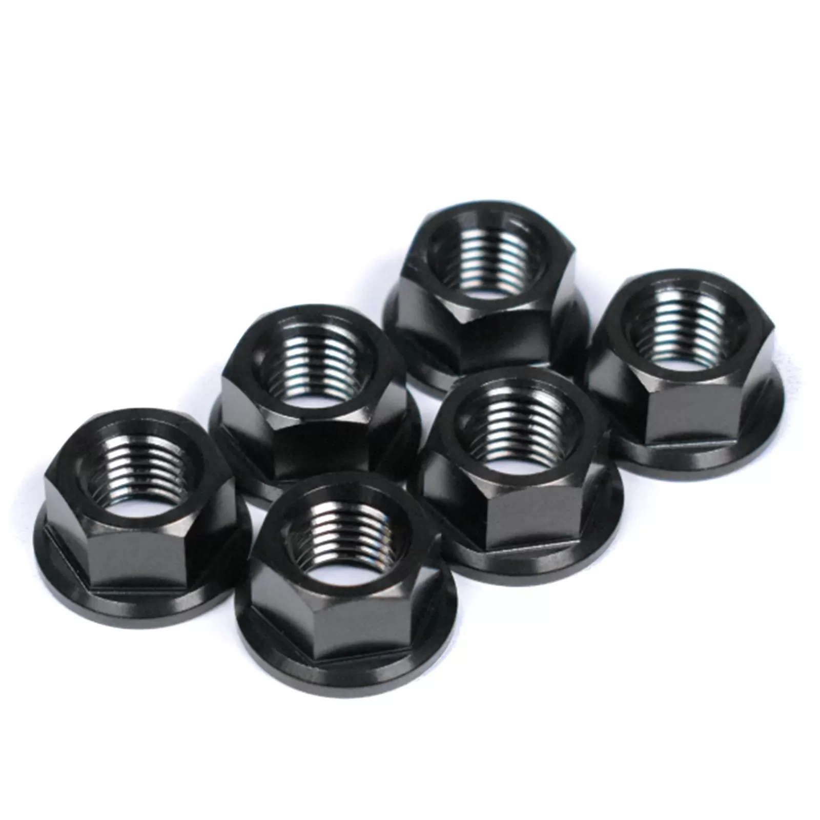 Honda CBR600RR Titanium Sprocket Nuts, 2003-2019, Black