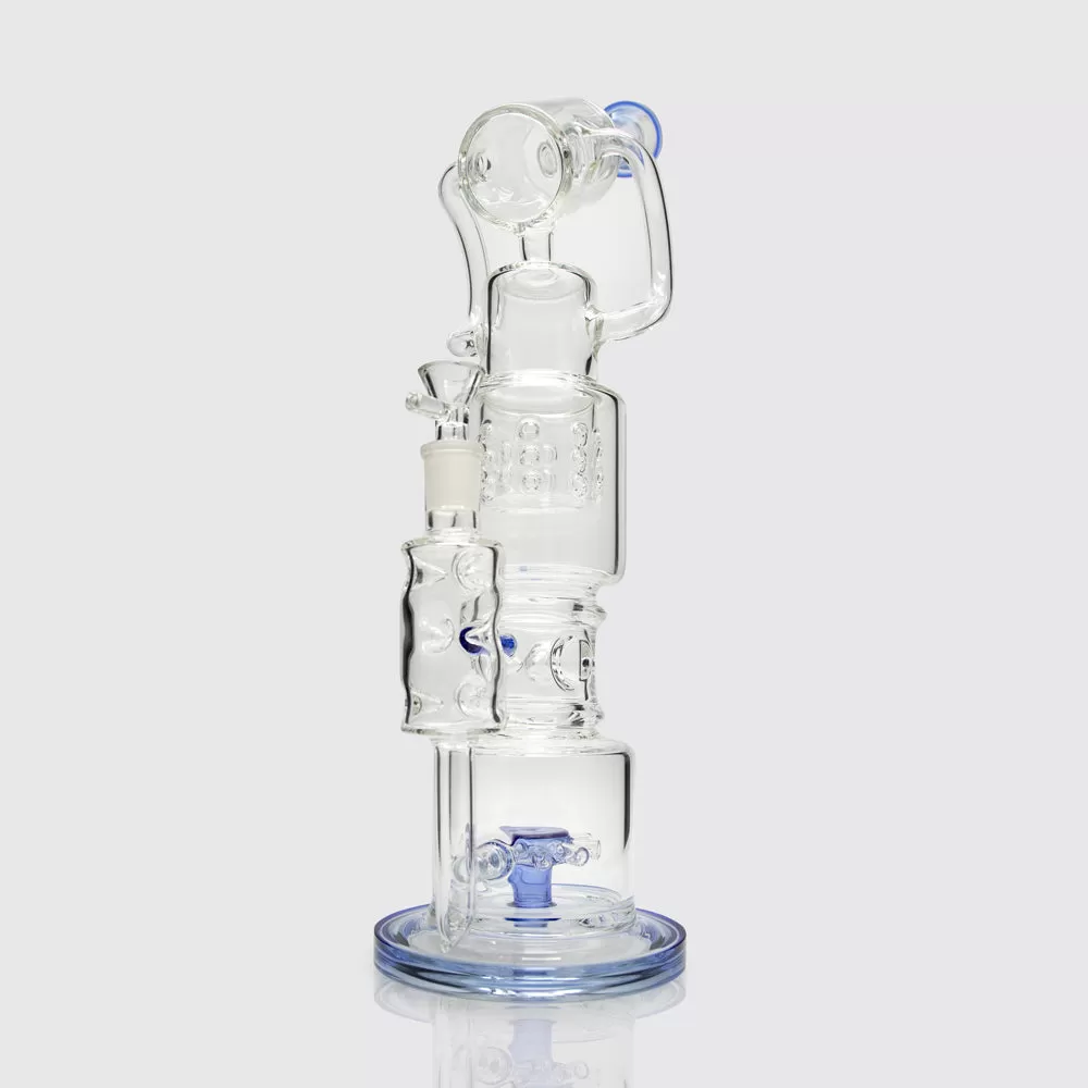 Hubble Periscope Glass Bong - Blue