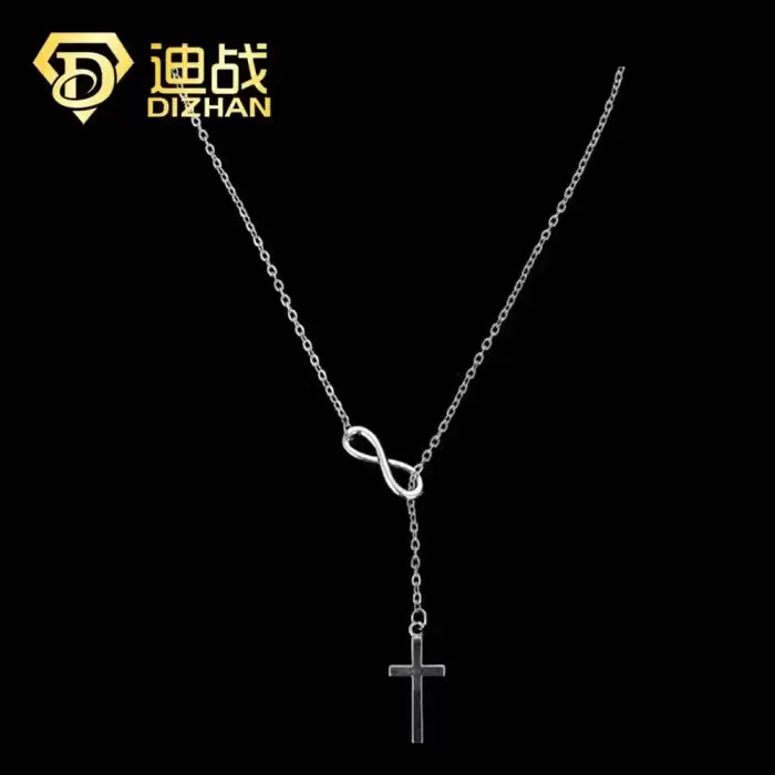 Infinite Faith Gold Cross Necklace - Shop Now!