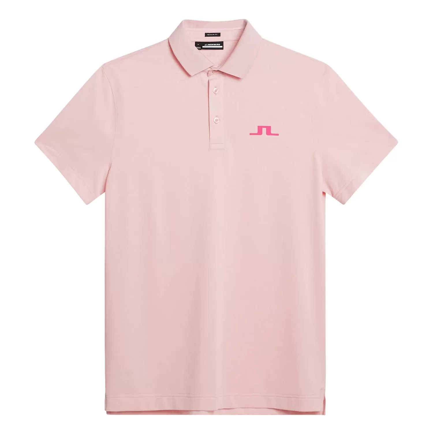 J.Lindeberg Bridge Golf Polo Shirt - Powder Pink