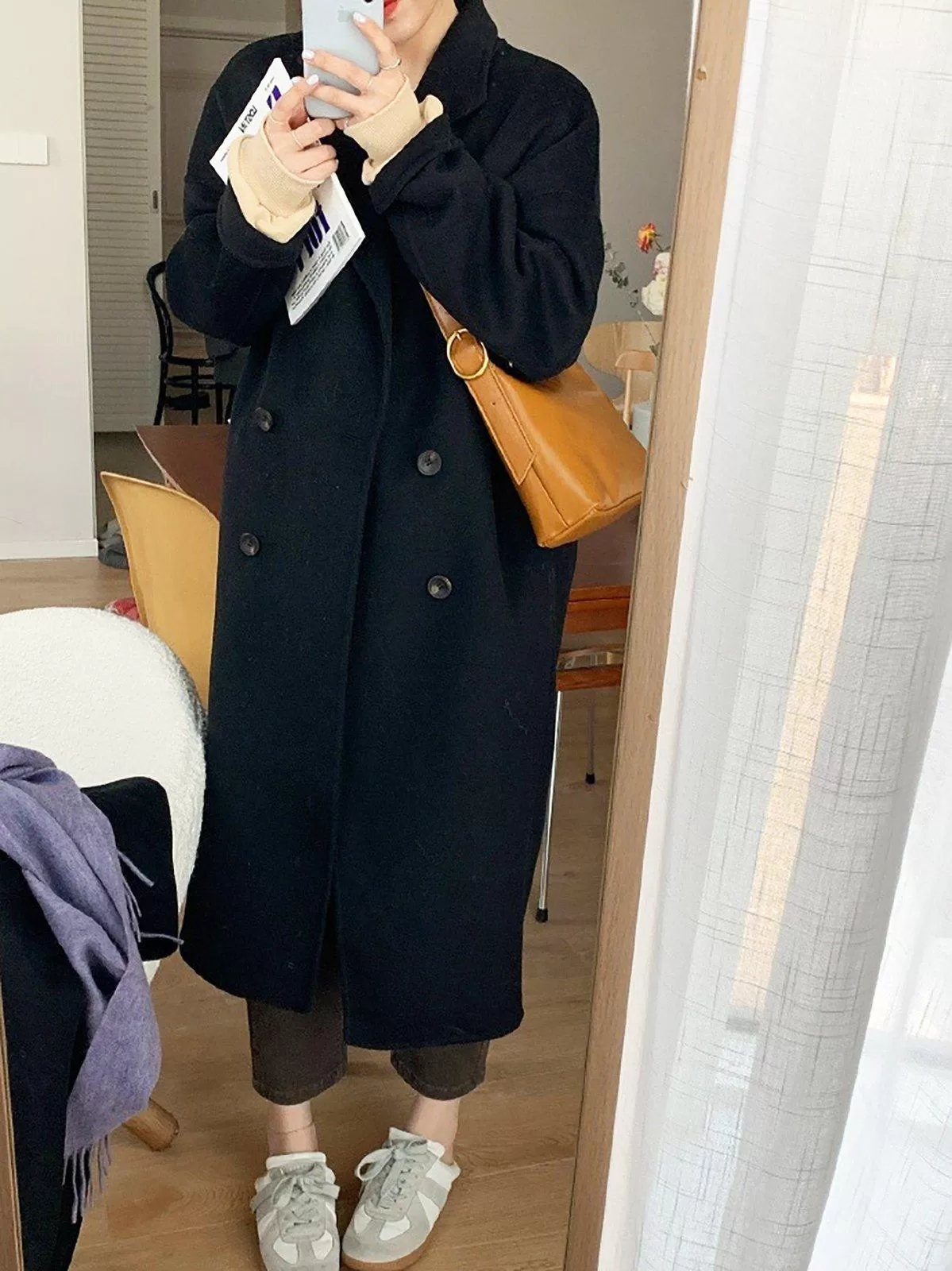 Jodie Double Face Wool Long Coat