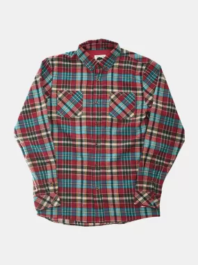 Just Another Fisherman Flanagan Flannel Shirt - Red / Teal