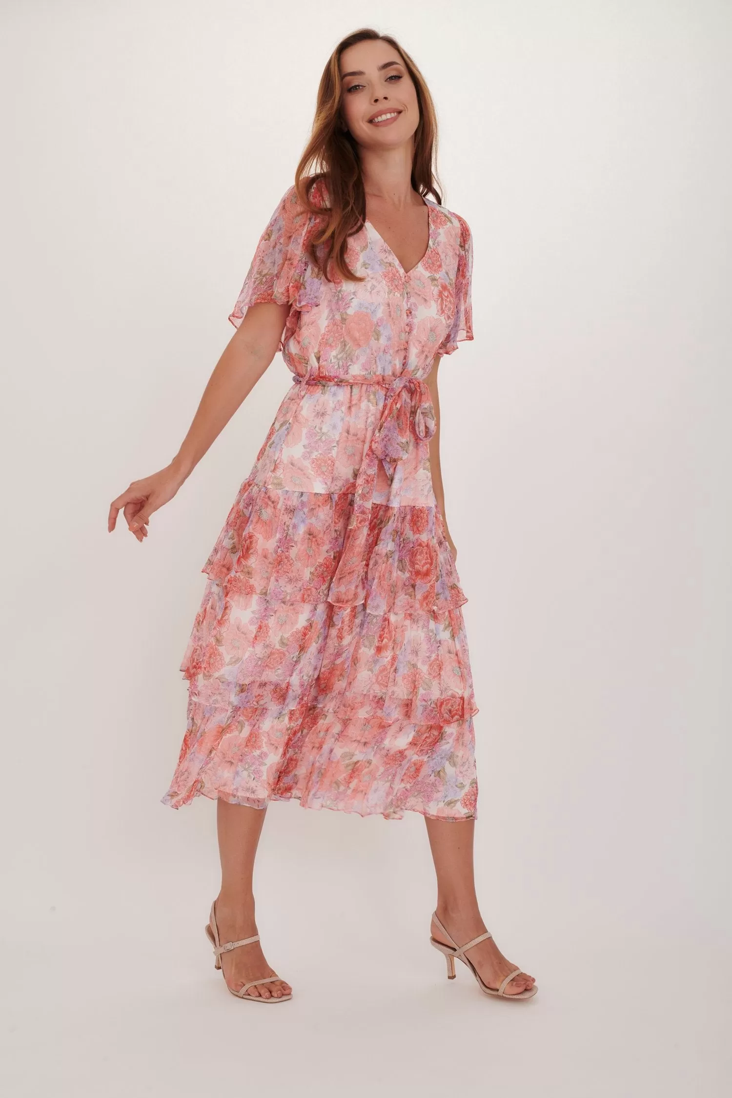 Kamare Sasha Dress - Pink Meadow