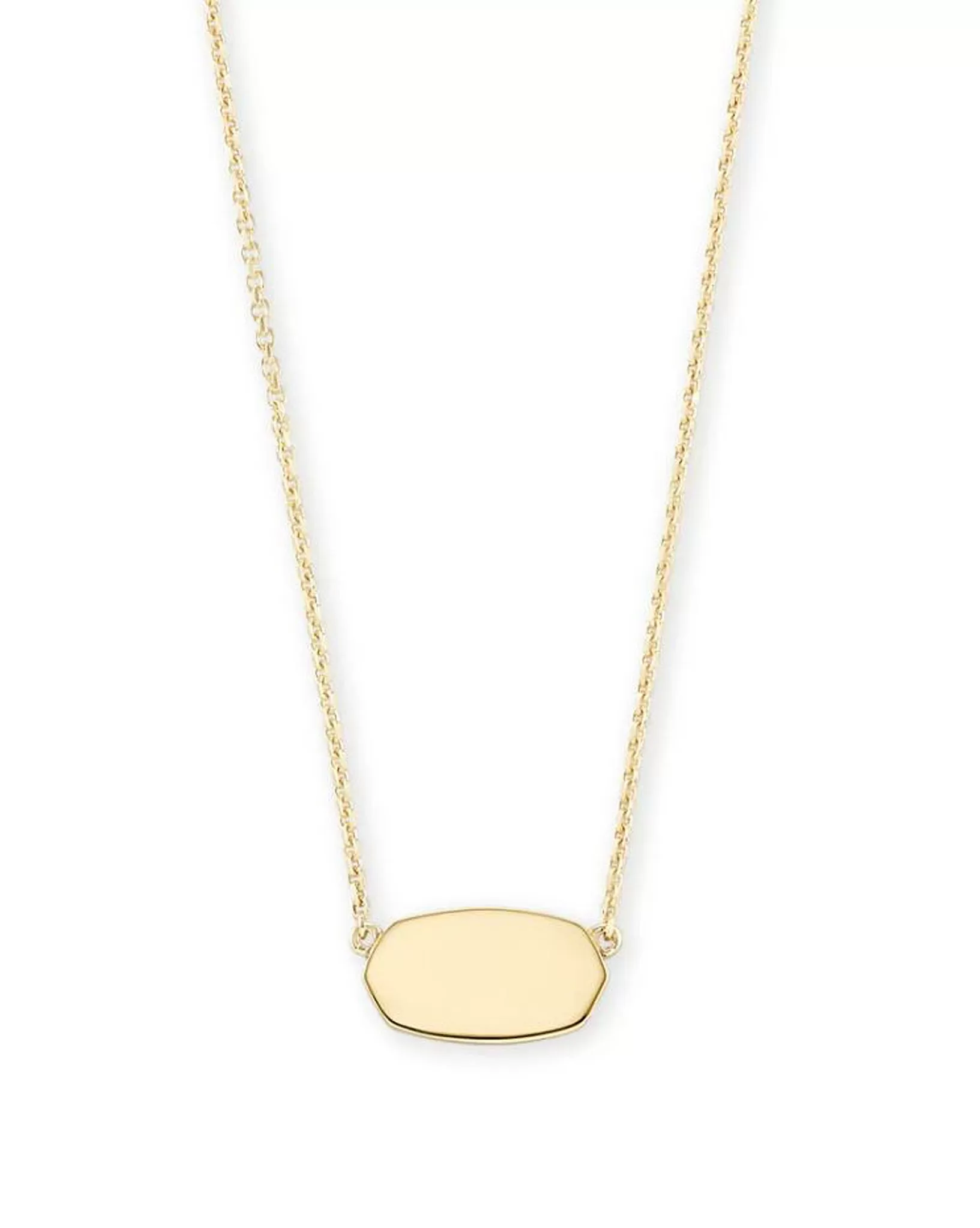 Kendra Scott Elisa Oval Pendant Necklace in 18k Gold Vermeil