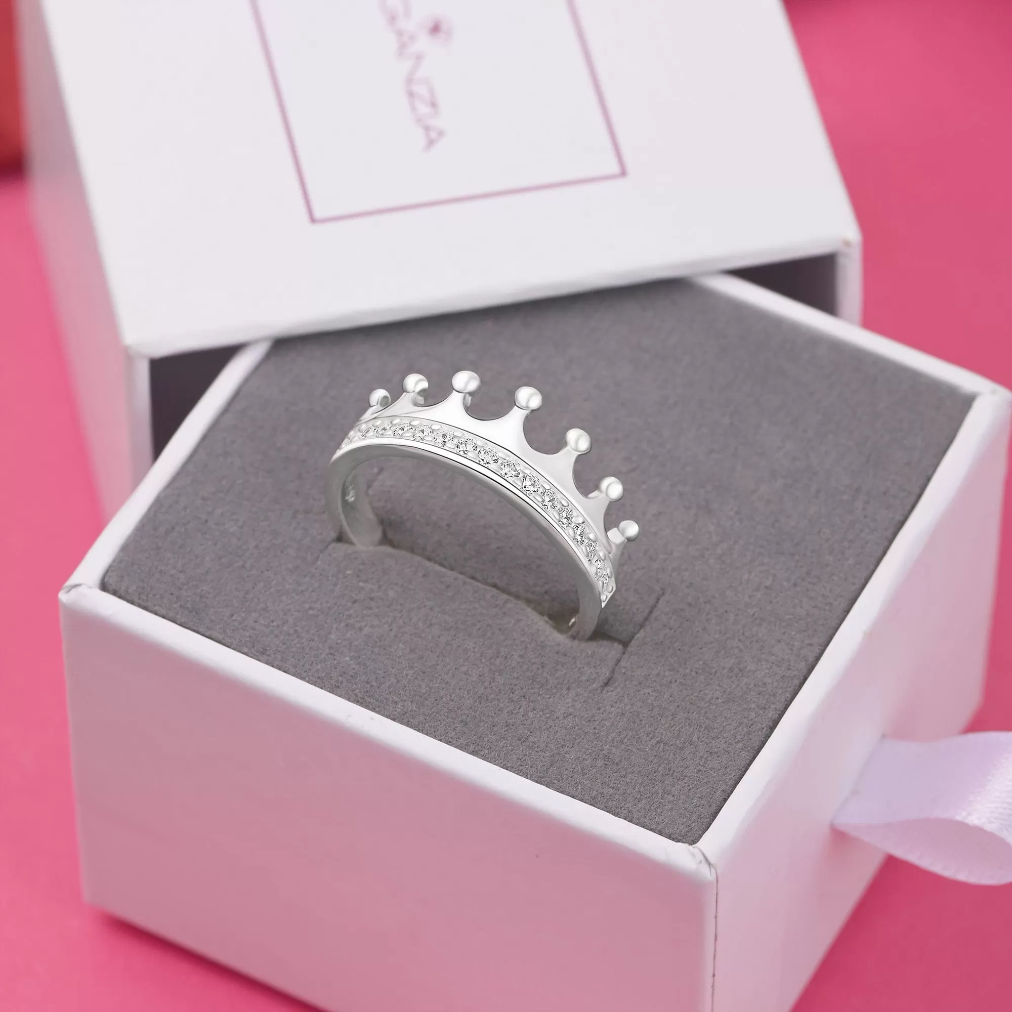 King and Queen Crown Promise Rings for Him