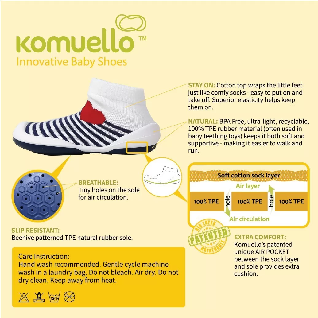 Komuello Baby Shoes - Flat - Teal Solid