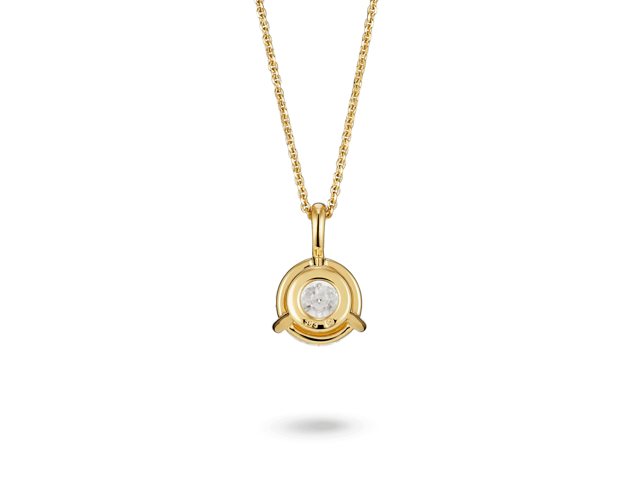 Lab-Grown Diamond 2ct. Round Brilliant Solitaire Bale Pendant | White