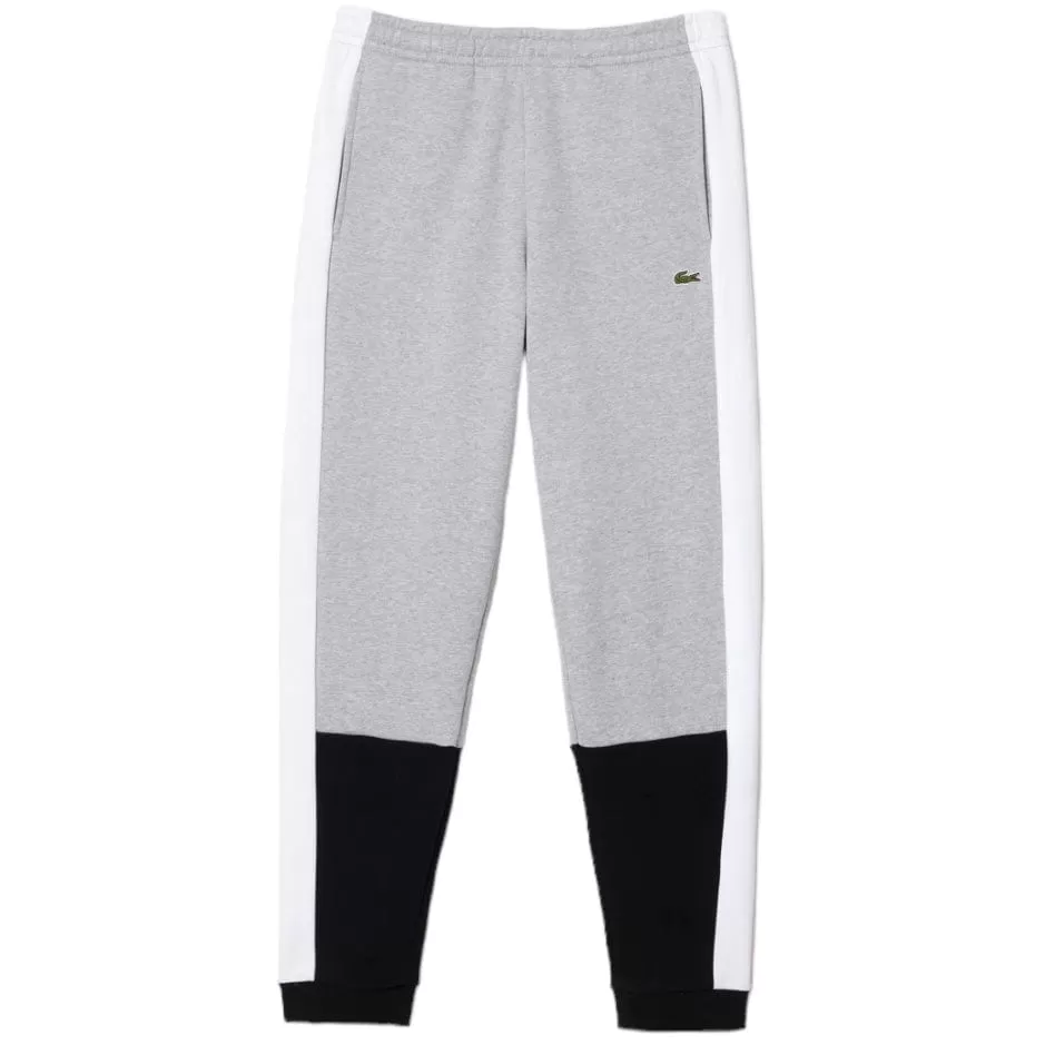 Lacoste Regular Fit Colorblock Joggers (Grey/Black/White) XH1300-51