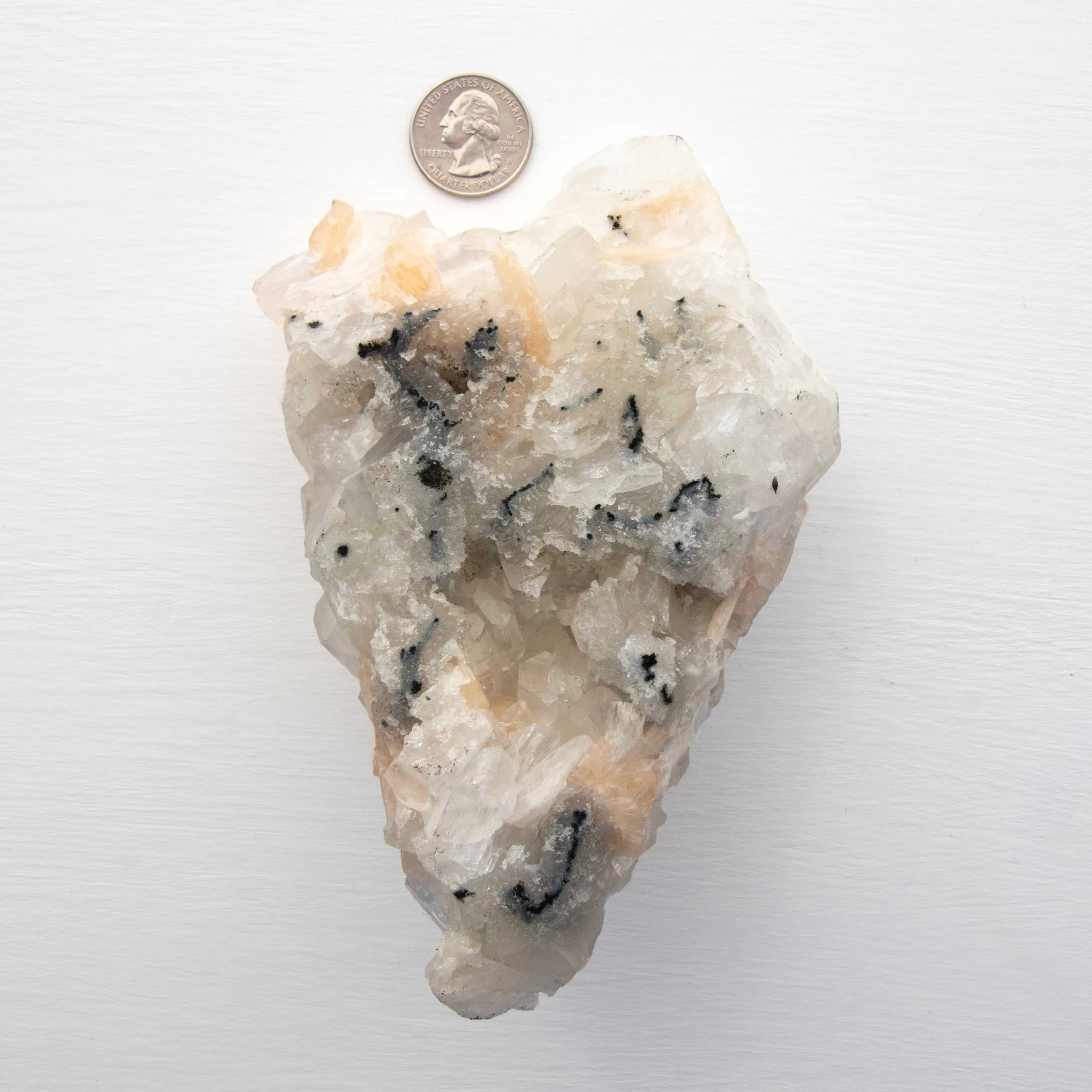 Large Apophyllite w/ Stilbite - Rough