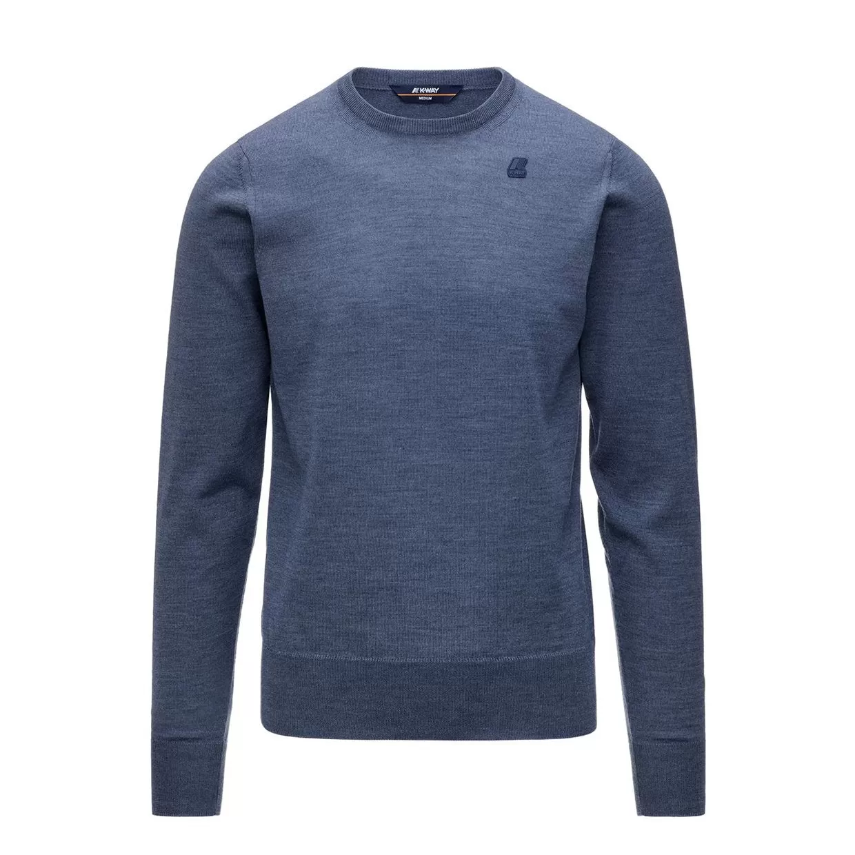 Maglione K-Way Sebastien Merino Blu Melange