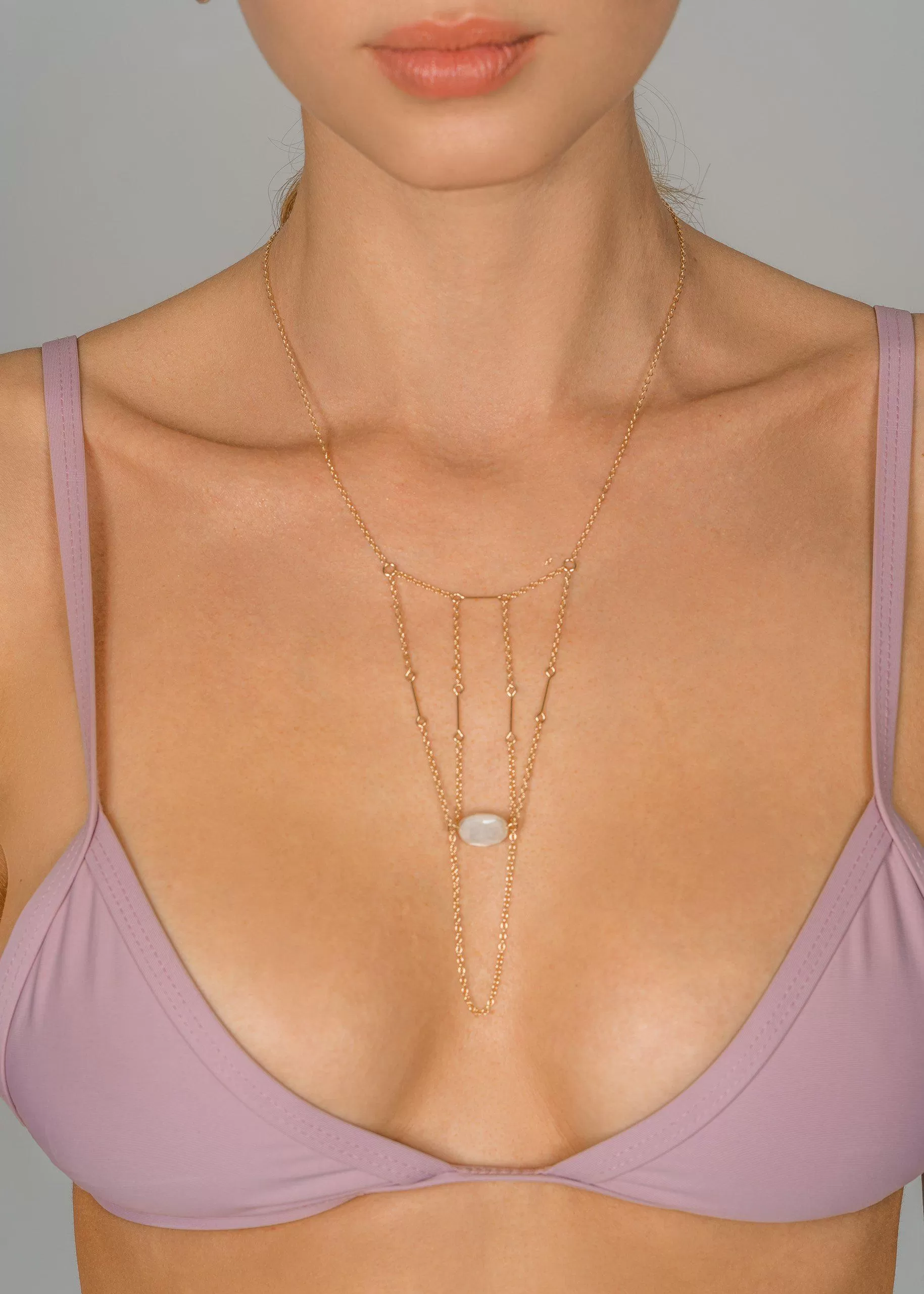 Manifestation Point Gemstone Hand Chain