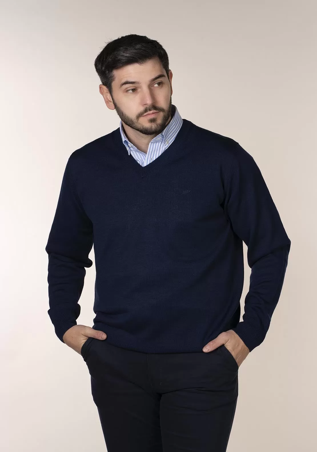 Mens V-Neck Jumper