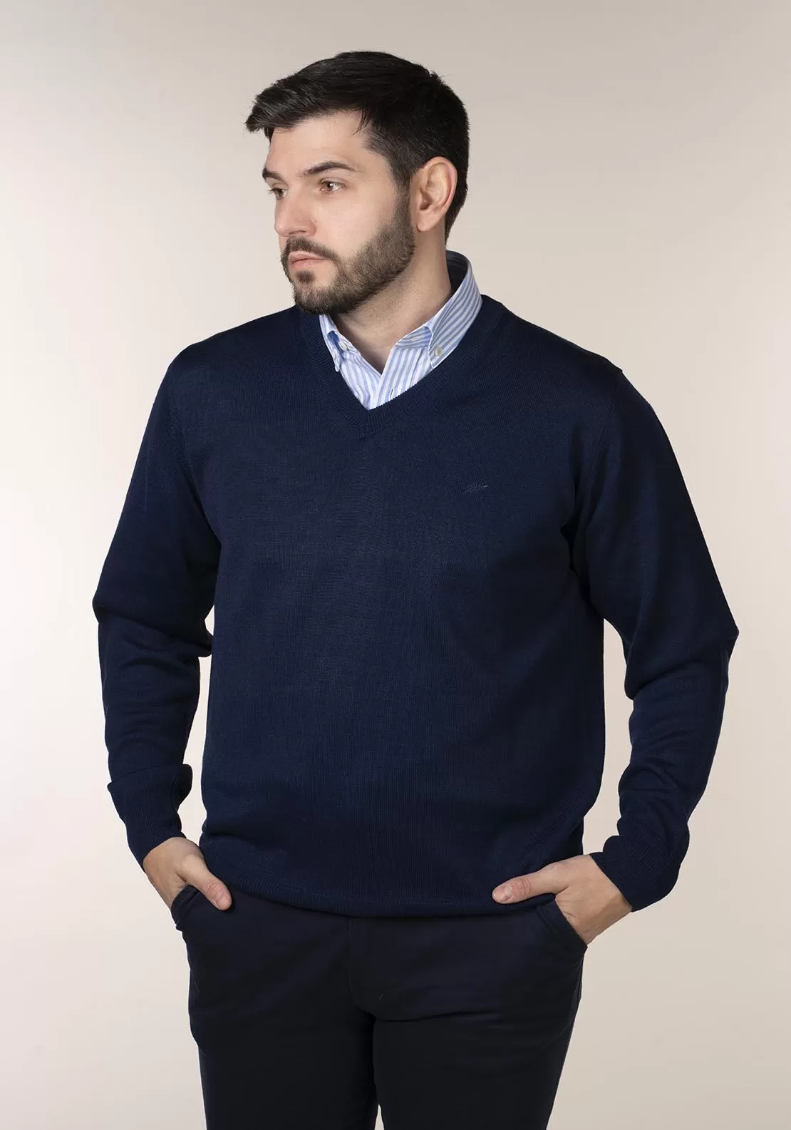 Mens V-Neck Jumper