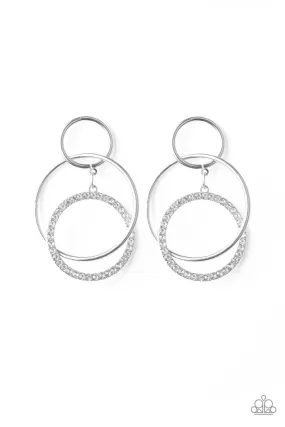 Metro Bliss White-Earrings