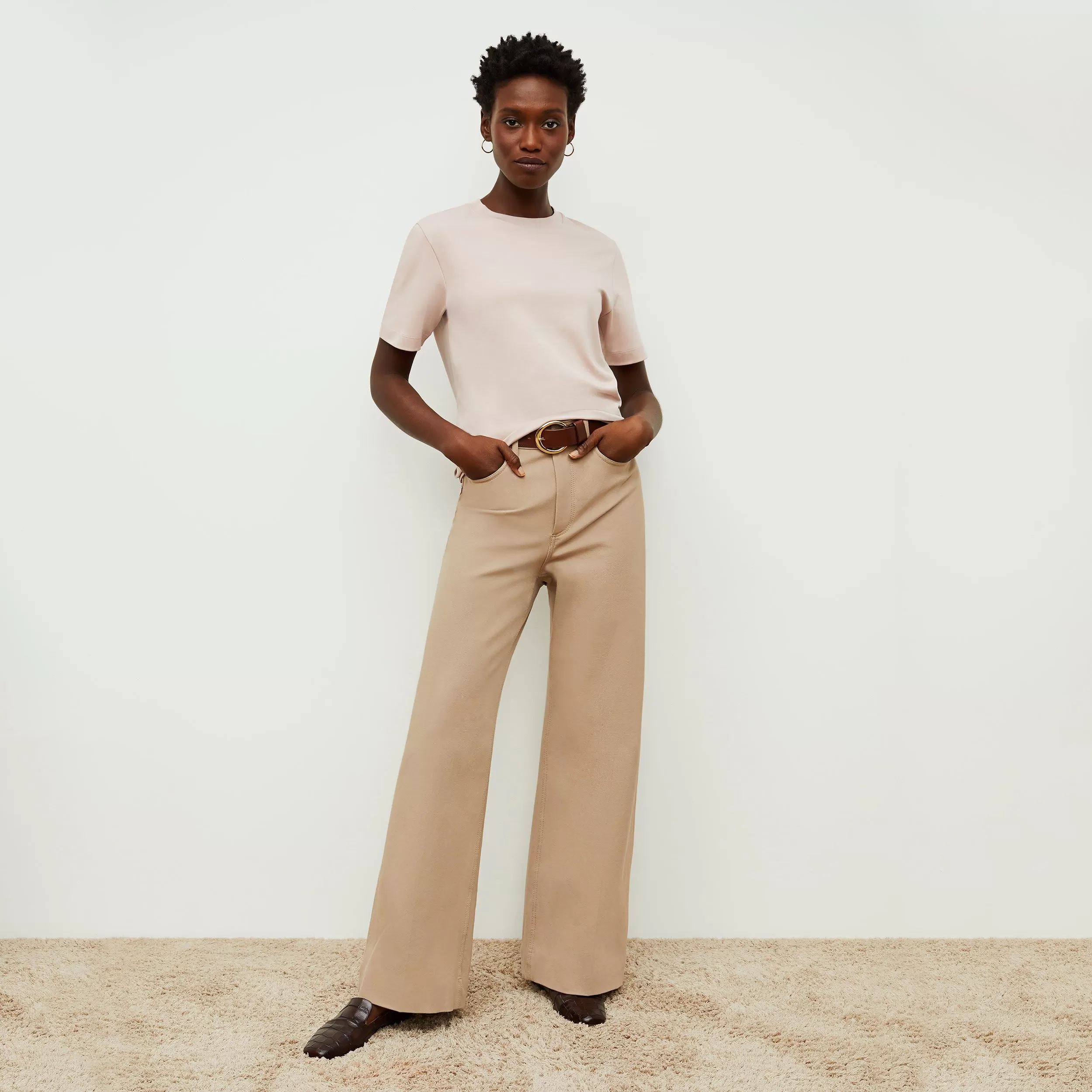 Milo Wide-Leg Jean - Eco Better Than Denim :: Fawn