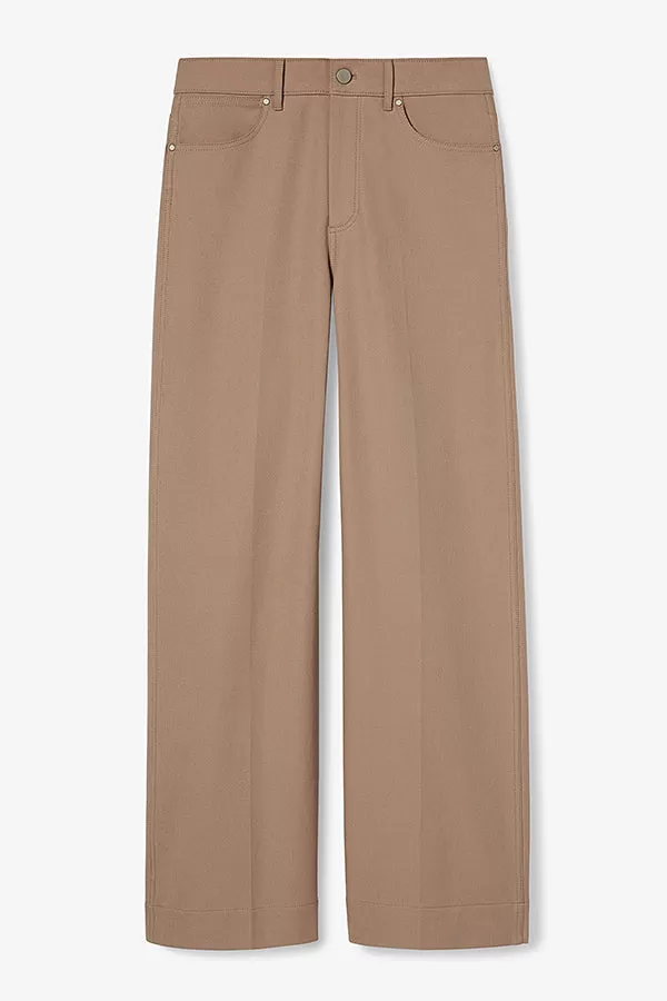 Milo Wide-Leg Jean - Eco Better Than Denim :: Fawn