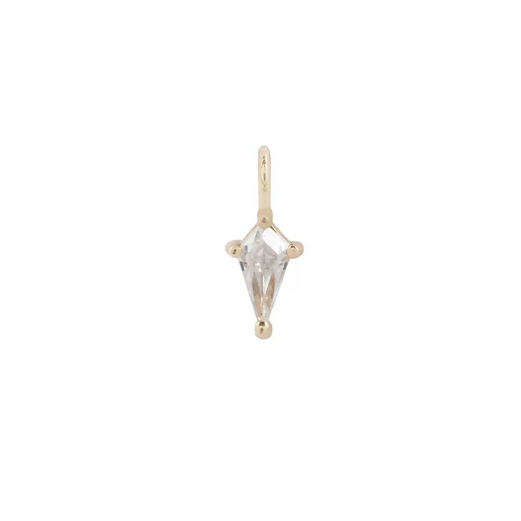 Mini Soho Pendant 14kt Solid Gold   CZ