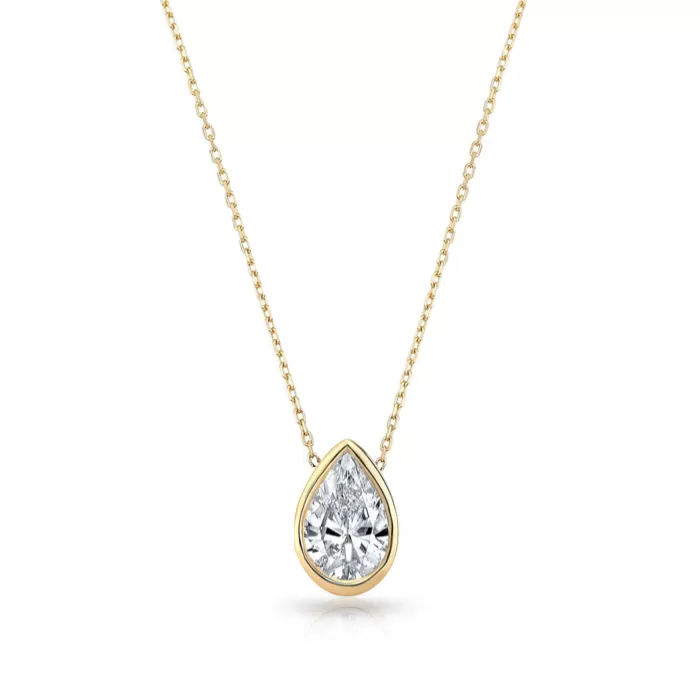 Mixed Shapes Diamond Pendant Necklace