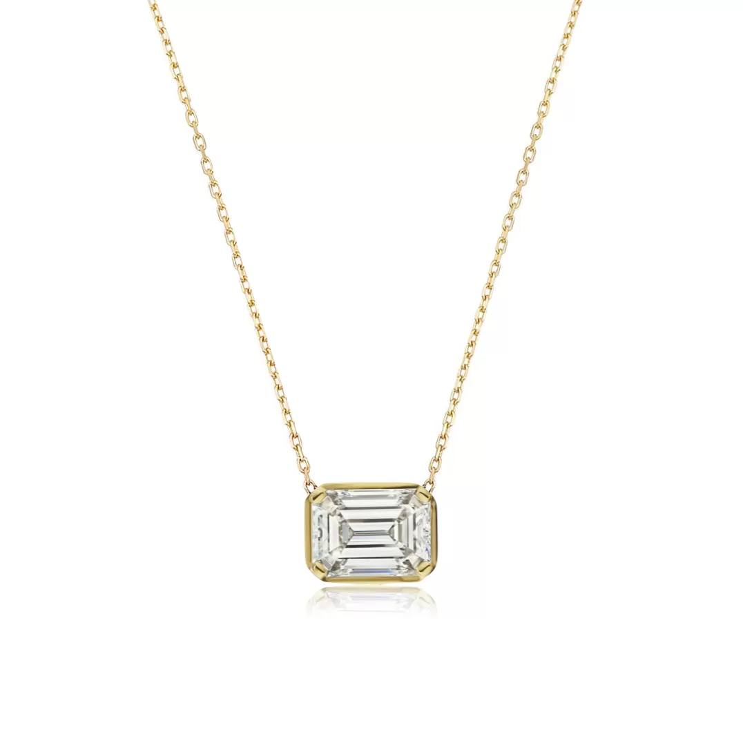 Mixed Shapes Diamond Pendant Necklace