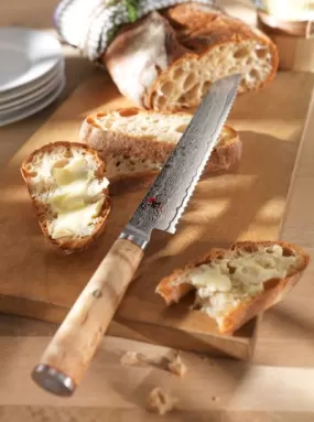 MIYABI 5000MCD Birchwood Bread Knife - 23cm