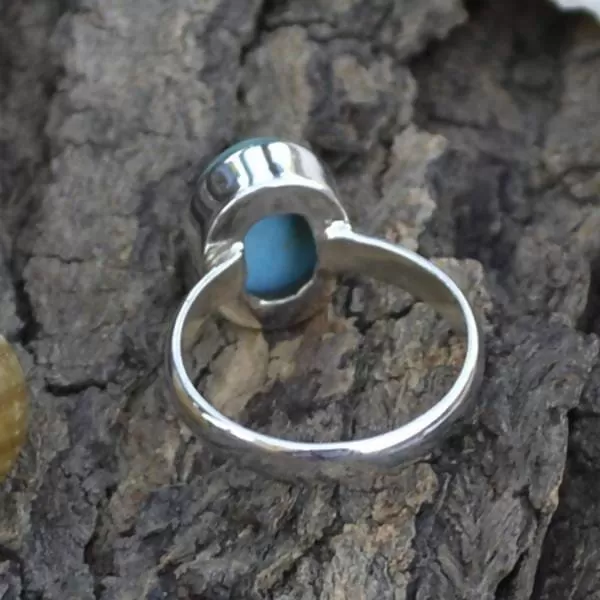 Natural Arizona Turquoise Gemstone Ring- Bezel Setting Ring- 925 Sterling Silver Ring- Gemstone Gift Ring- Sleeping Beauty Turquoise Ring, Turquoise Jewelry, Nickel Free