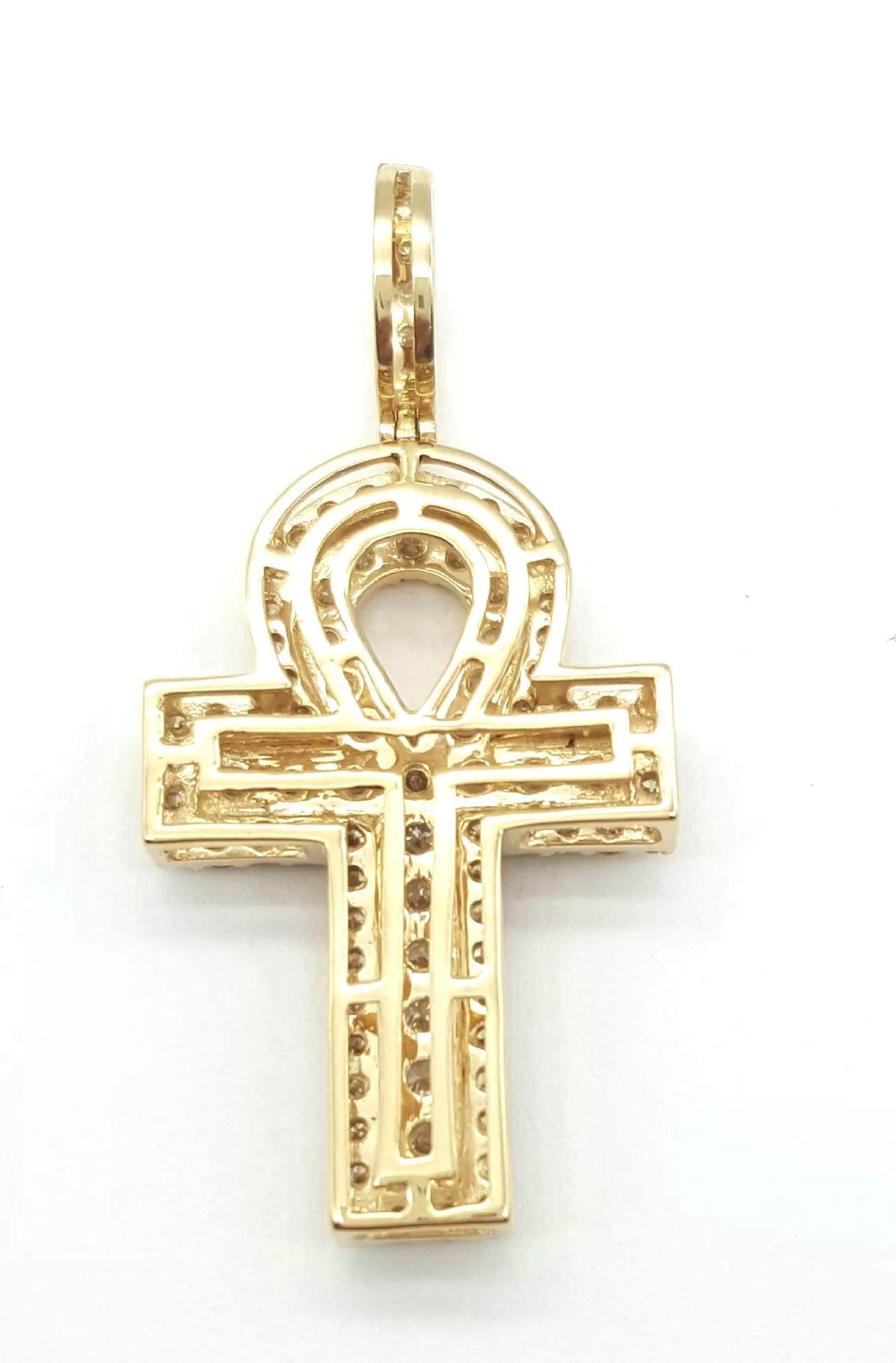 New 1.59 Carat Diamond Ankh Pendant