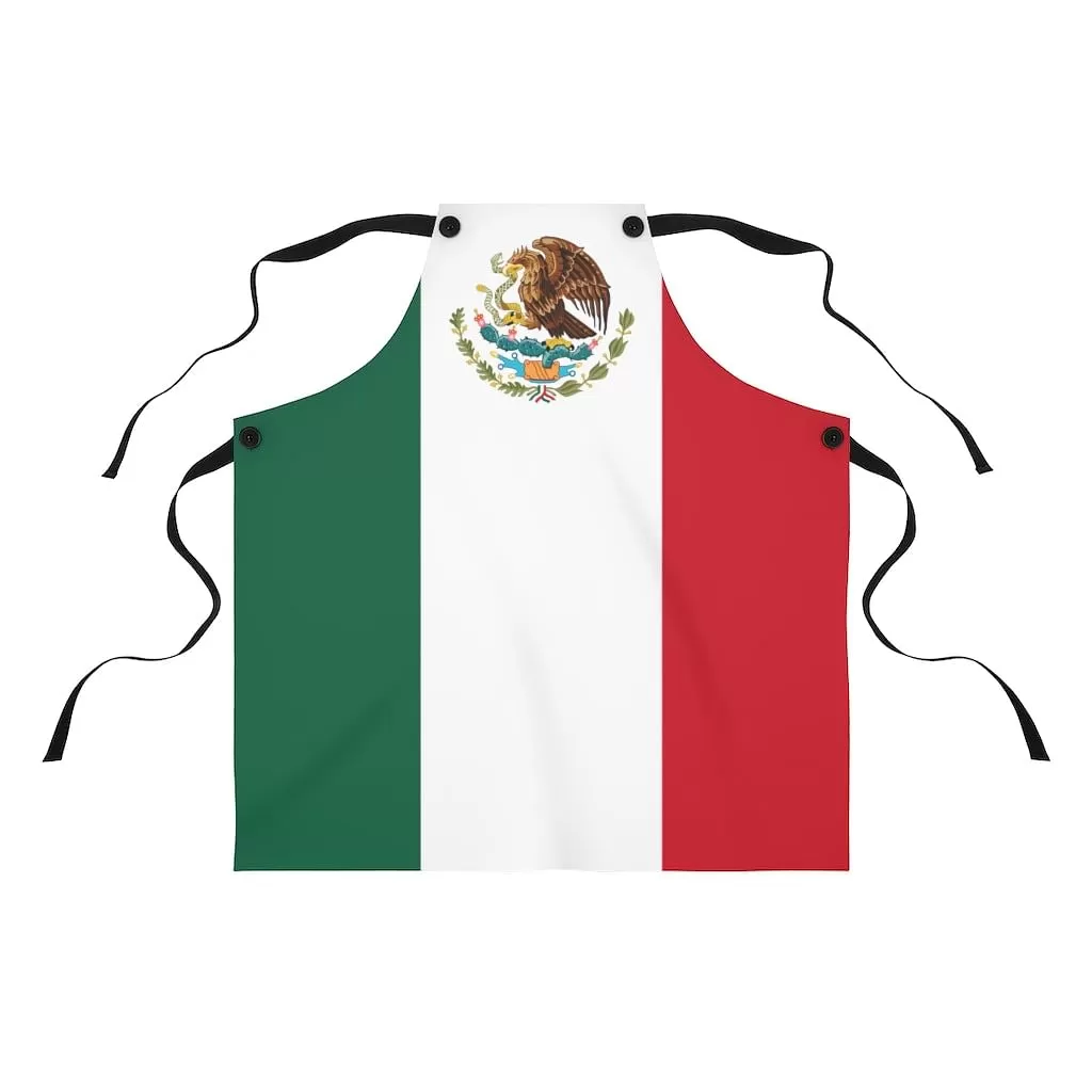 Nice Kitchen Apron / Mexican flag Print / Mexico Gift