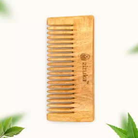 Oil Treated Neem Comb -Natural Detangling, Anti-Static -Small