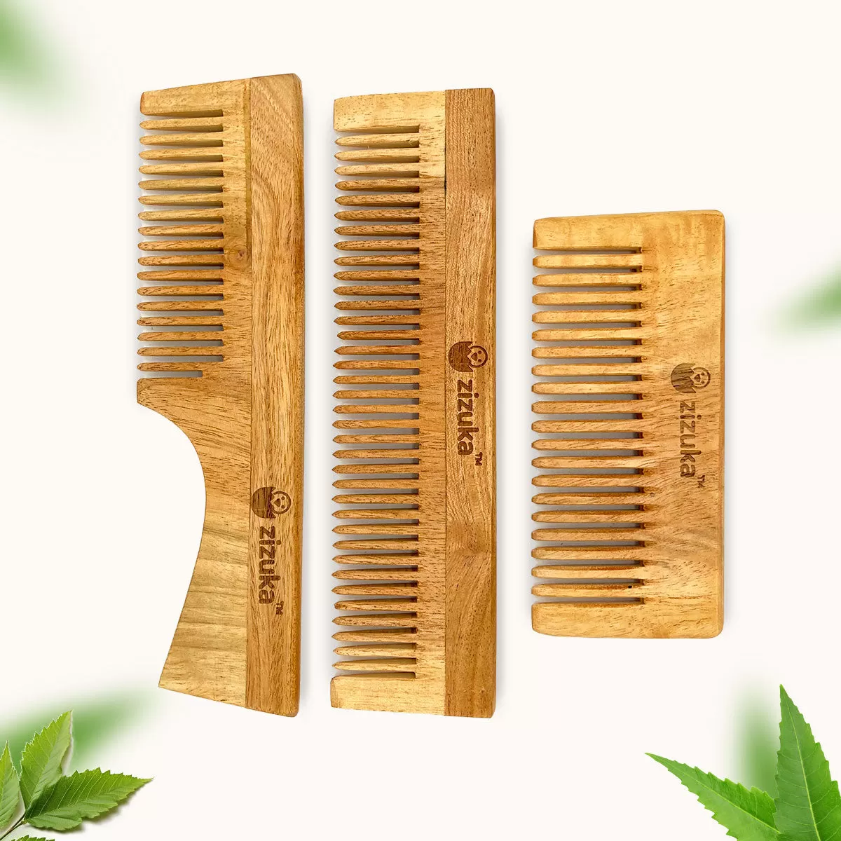 Oil Treated Neem Comb -Scalp Care -Combo (Pack of 3)