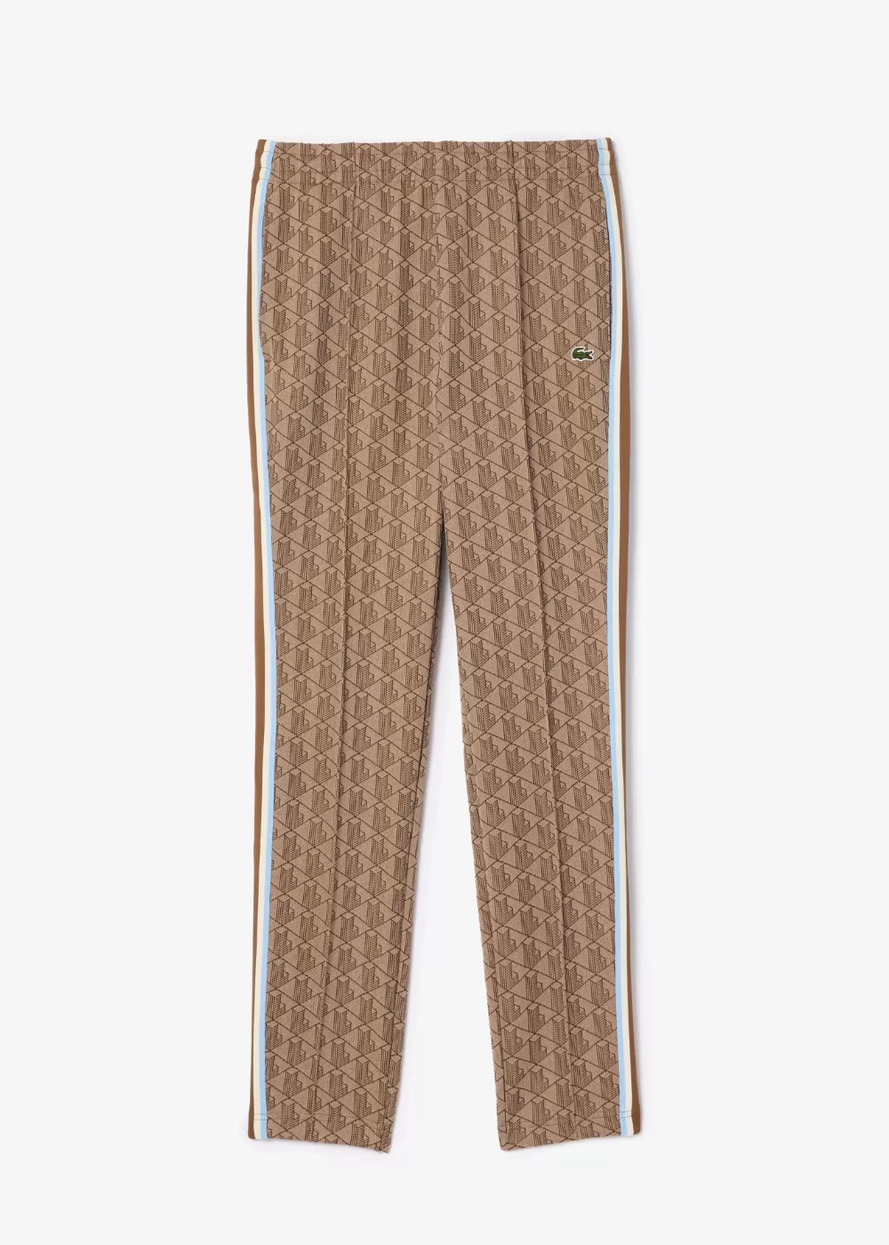 Pantalon de survêtement Lacoste paris jacquard monogramme beige