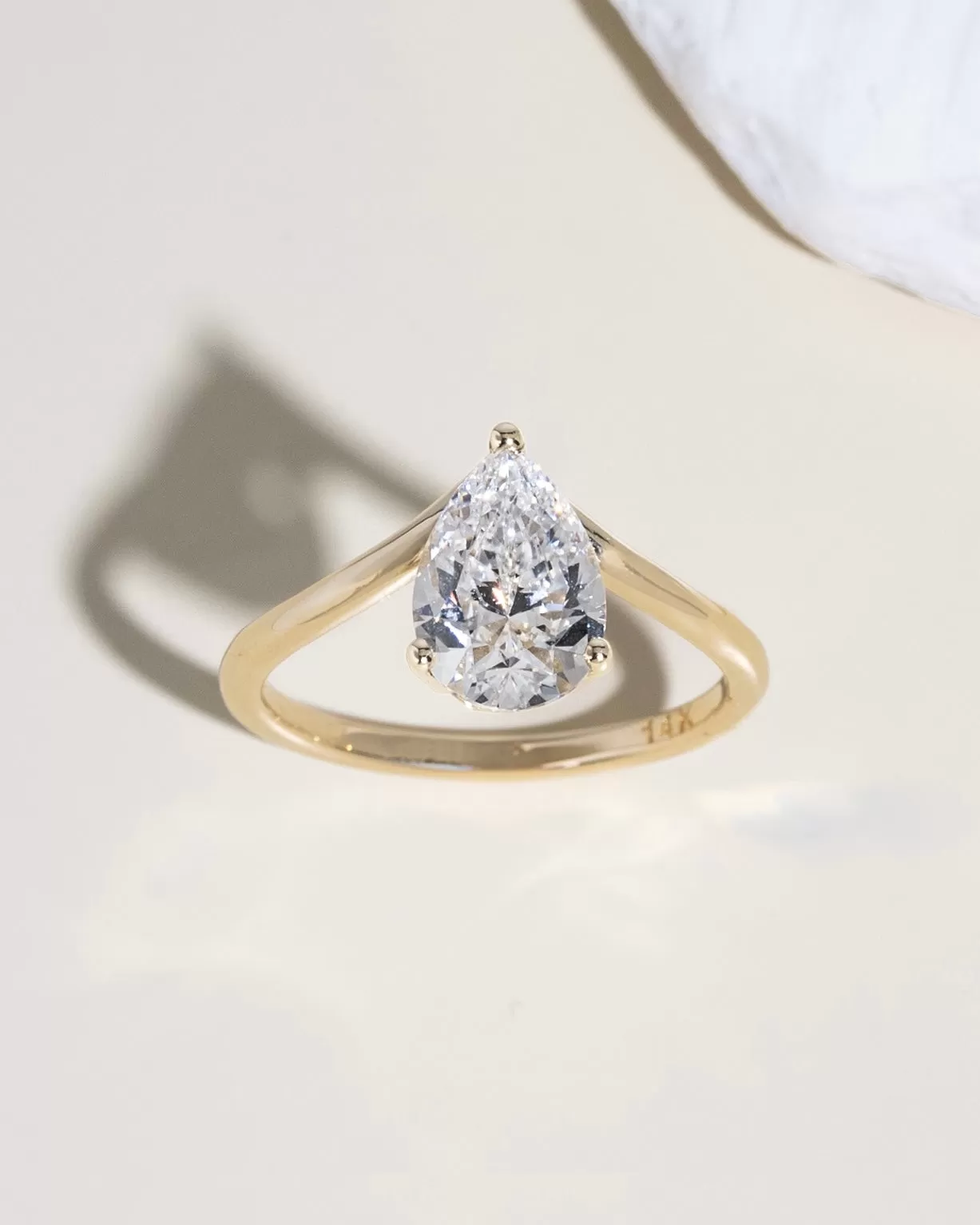 Pear Nesting Diamond Ring